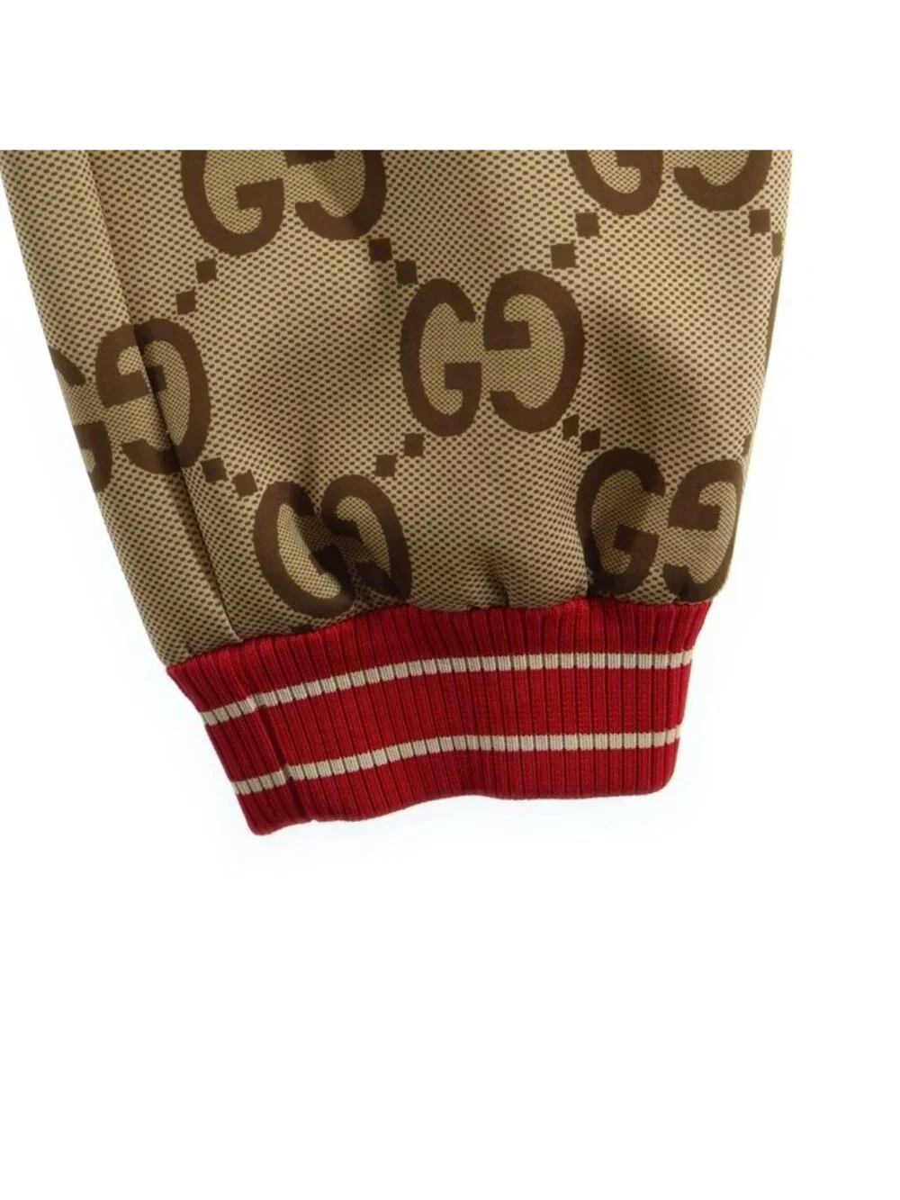 Gucci Anniversary Jumbo GG Neoprene Sweatshirt Jogger Pants Track Brown Beige